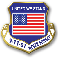 In Stock Shield Shape / “United We Stand” theme